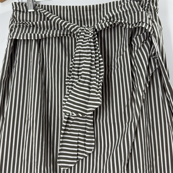 Worthington ruffle cotton blend skirt faux wrap flirty flouncy - Picture 12 of 16